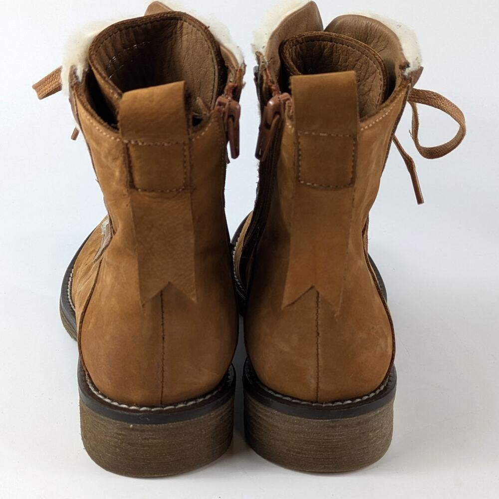 Bueno Women's 6.5 Boots Leather Teddy Tobacco Lined Zip New NWT Winter EUR 37 - Picture 3 of 13